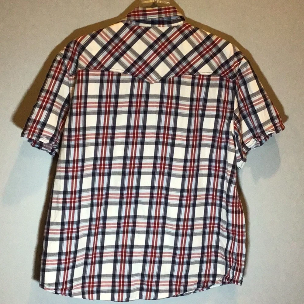 True religion plaid button down shirt